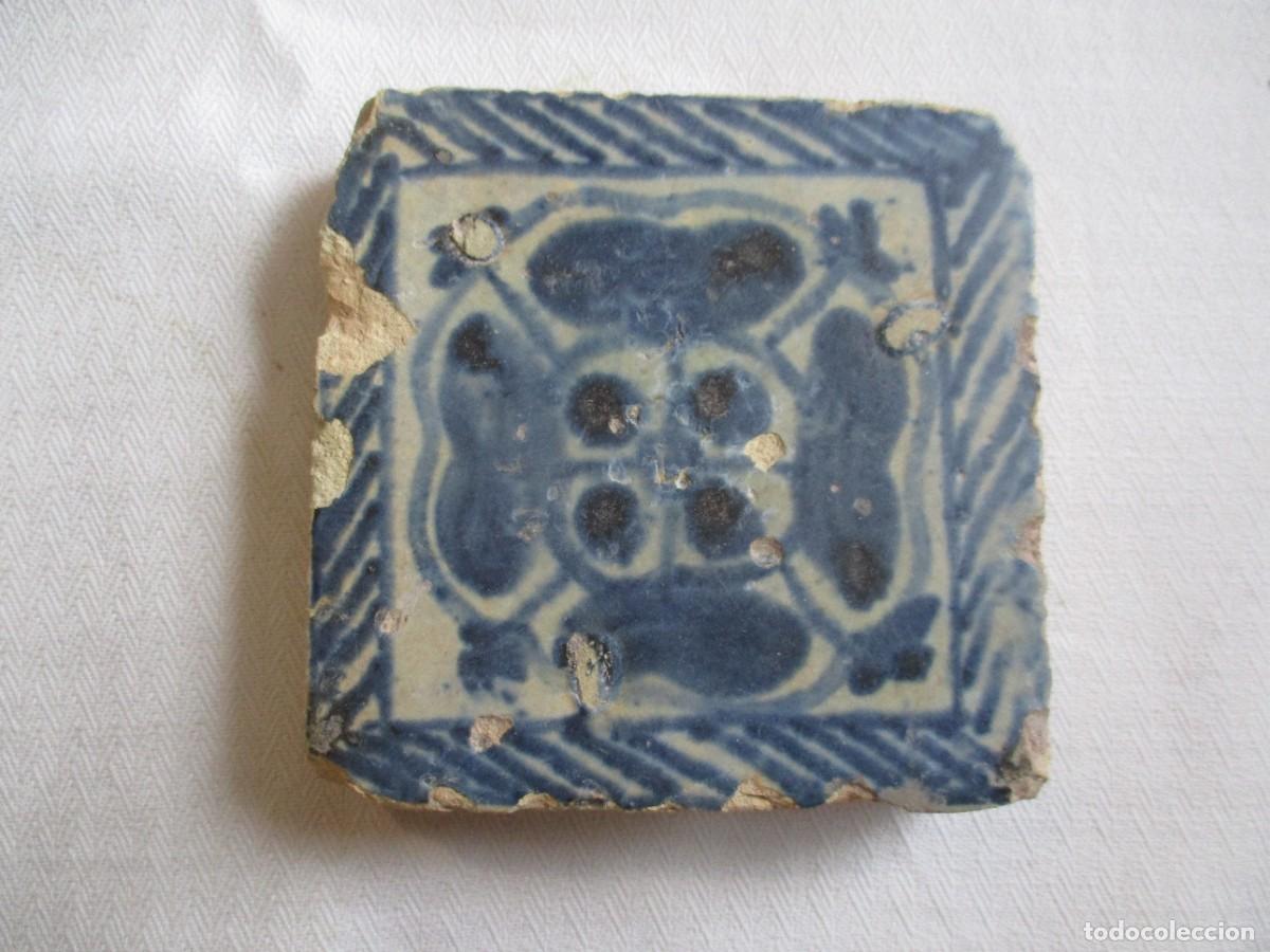 Antig&uuml;edades: Azulejo Valenciano Gotico - Foto 1