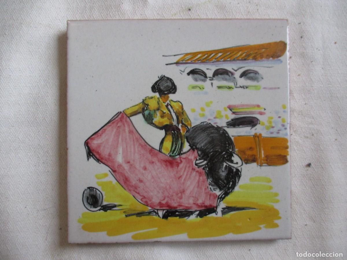Antig&uuml;edades: Azulejo pintado Ramos Rejano - Foto 1