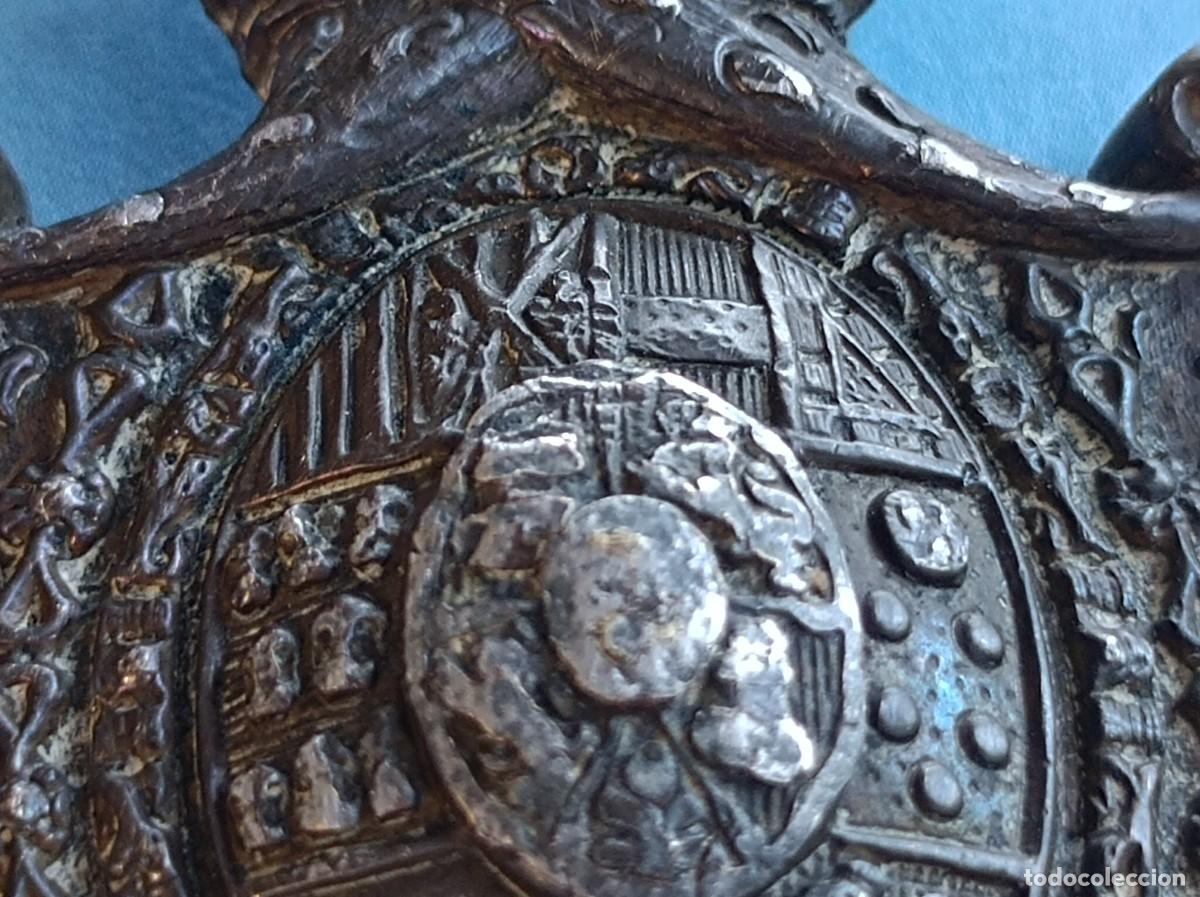 Antig&uuml;edades: ESCUDO DE ARMAS DE ALFONSO XIII - Foto 12