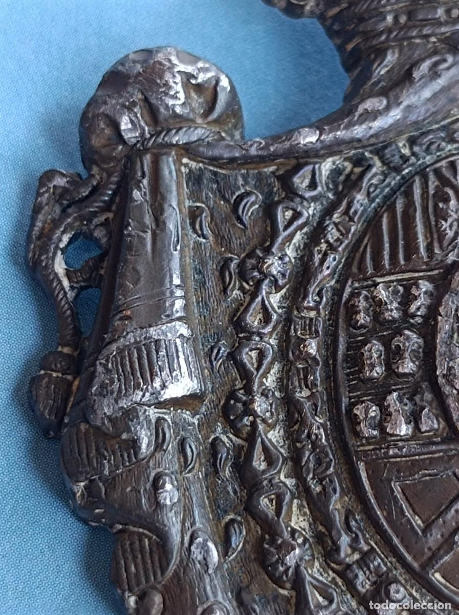 Antig&uuml;edades: ESCUDO DE ARMAS DE ALFONSO XIII - Foto 15