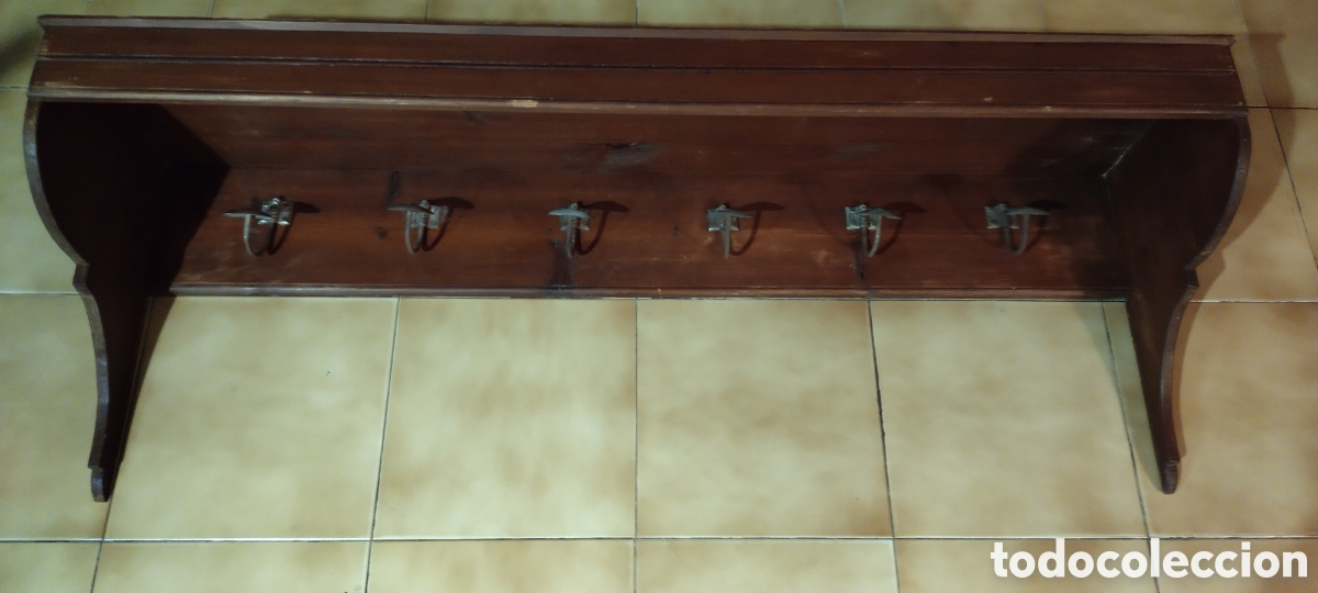 Antig&uuml;edades: Perchero antiguo. madera rustico - Foto 1