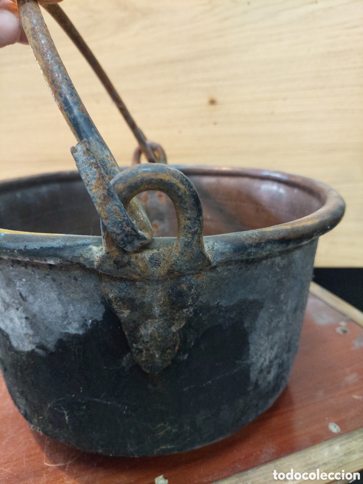 Antig&uuml;edades: Pote de cobre antiguo - Foto 3