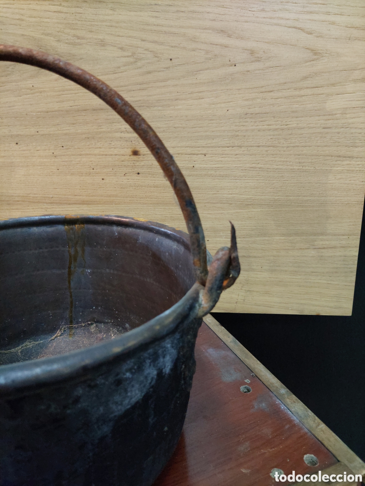 Antig&uuml;edades: Pote de cobre antiguo - Foto 1