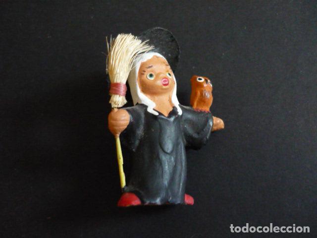 Antig&uuml;edades: BRUJA FIGURA EN BARRO 4,5 CMTS - Foto 1