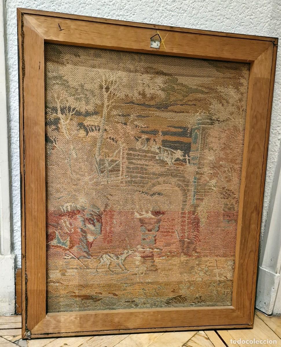 Antig&uuml;edades: TAPIZ ENMARCADO GRANDE - Foto 7