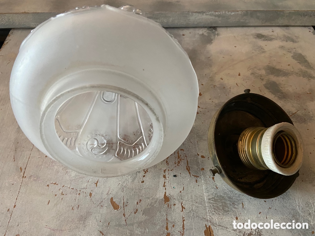 Antig&uuml;edades: TULIPA TECHO, L&Aacute;MPARA ANTIGUA - Foto 3