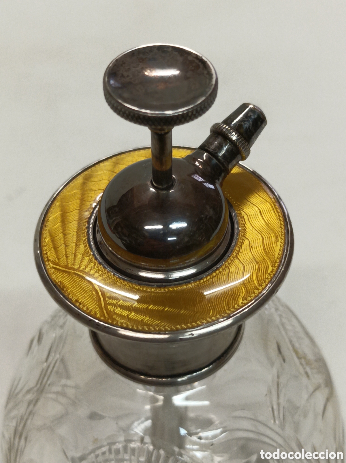 Antig&uuml;edades: Perfumero cristal plata - Foto 3