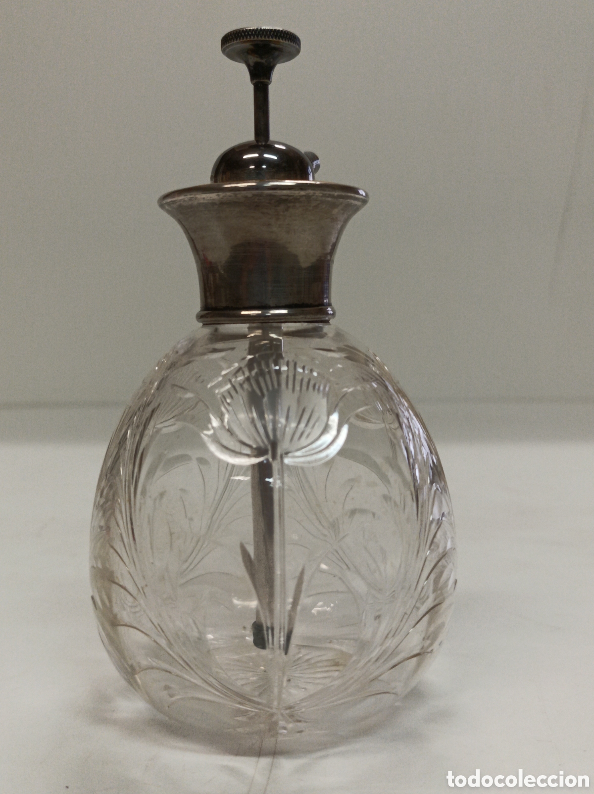 Antig&uuml;edades: Perfumero cristal plata - Foto 4