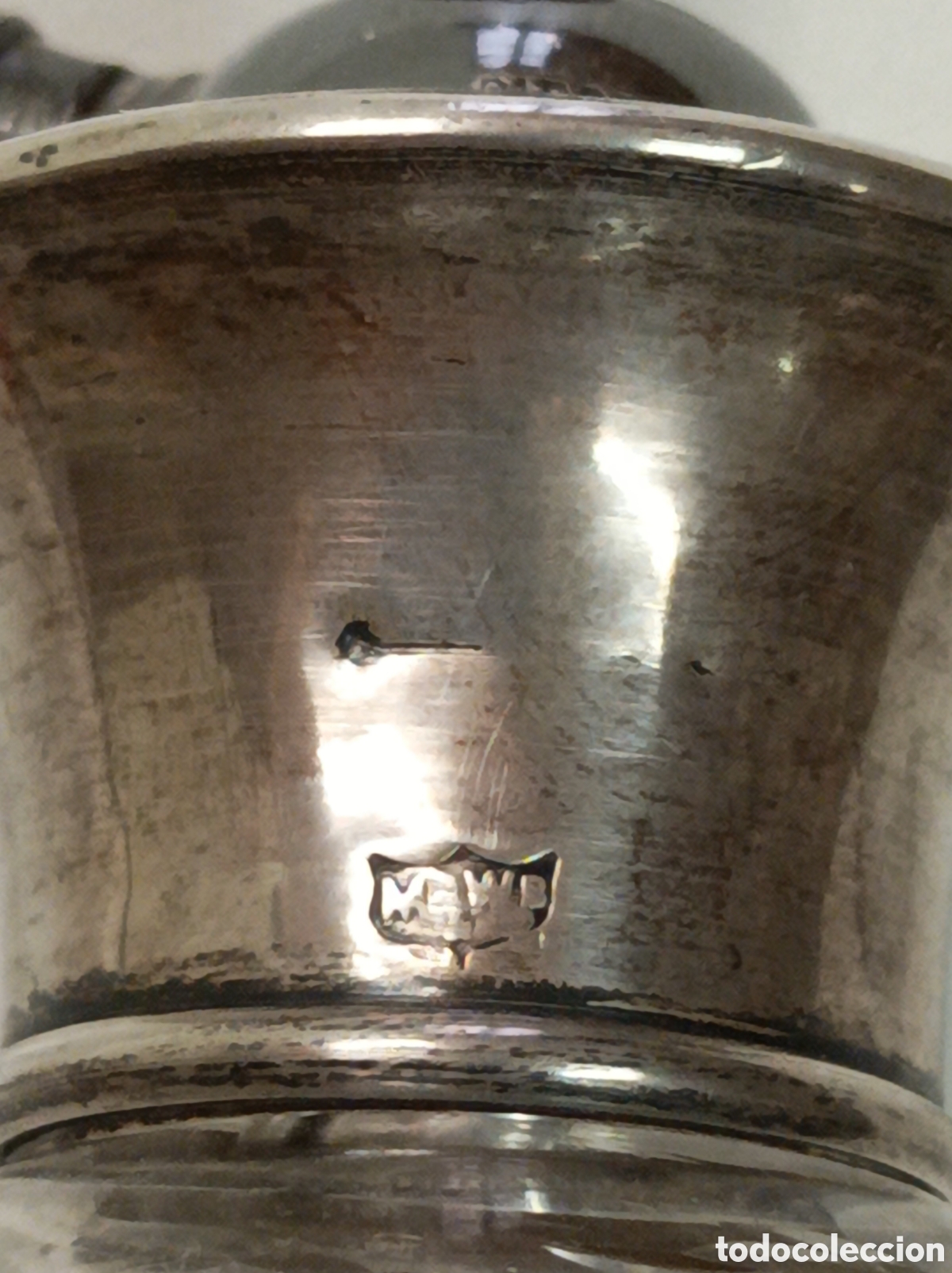 Antig&uuml;edades: Perfumero cristal plata - Foto 5