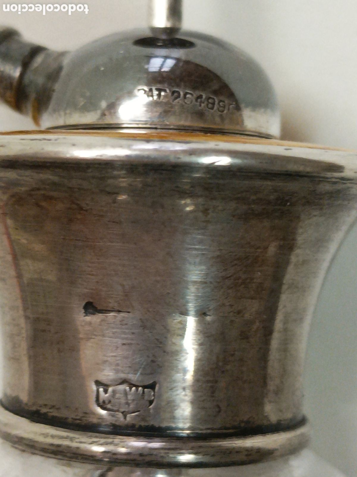 Antig&uuml;edades: Perfumero cristal plata - Foto 6