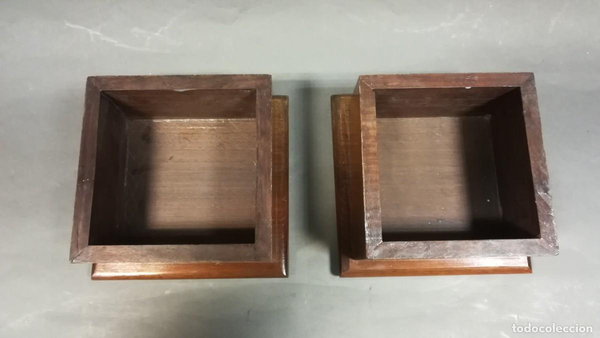 Antig&uuml;edades: PAREJA BASES DE MADERA - Foto 4