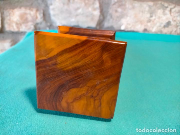 Antig&uuml;edades: Escultura de madera tallada de torre rectangular torreta - Foto 11