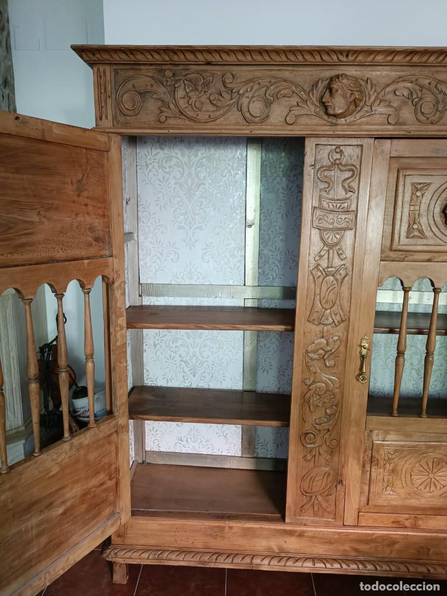 Antig&uuml;edades: LIBRERIA MUEBLE DESPACHO RENACIMIENTO ESPA&Ntilde;OL TRANSFORMADA RESTAURADA - Foto 8