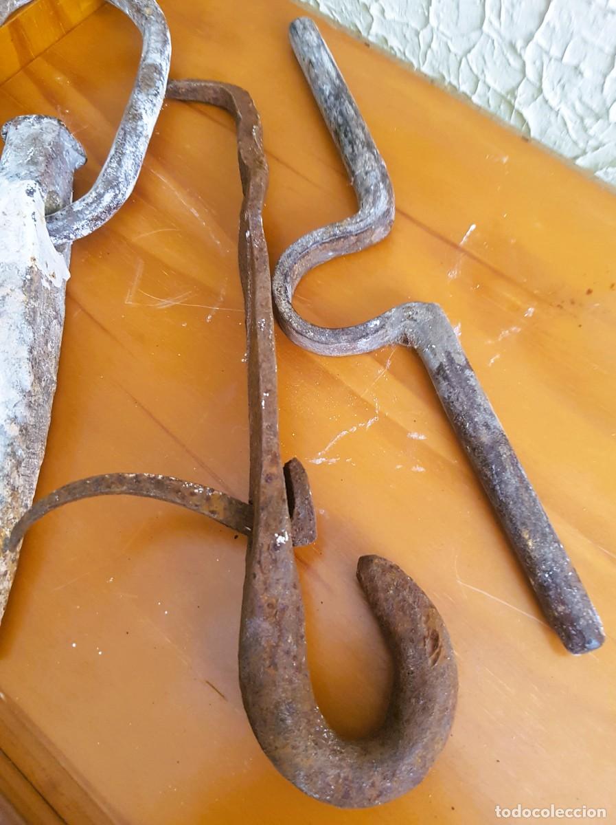 Antig&uuml;edades: LOTE DE 3 UTENSILIOS EN FORJA - Foto 2