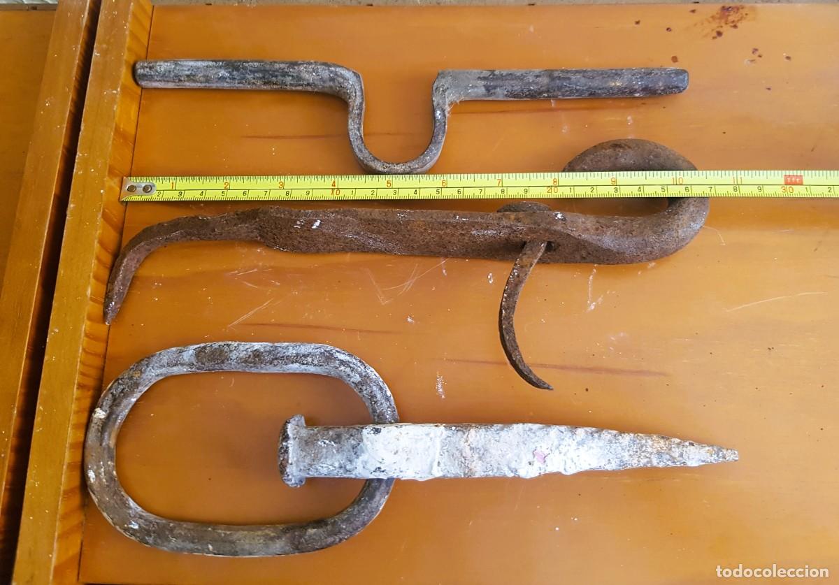 Antig&uuml;edades: LOTE DE 3 UTENSILIOS EN FORJA - Foto 5