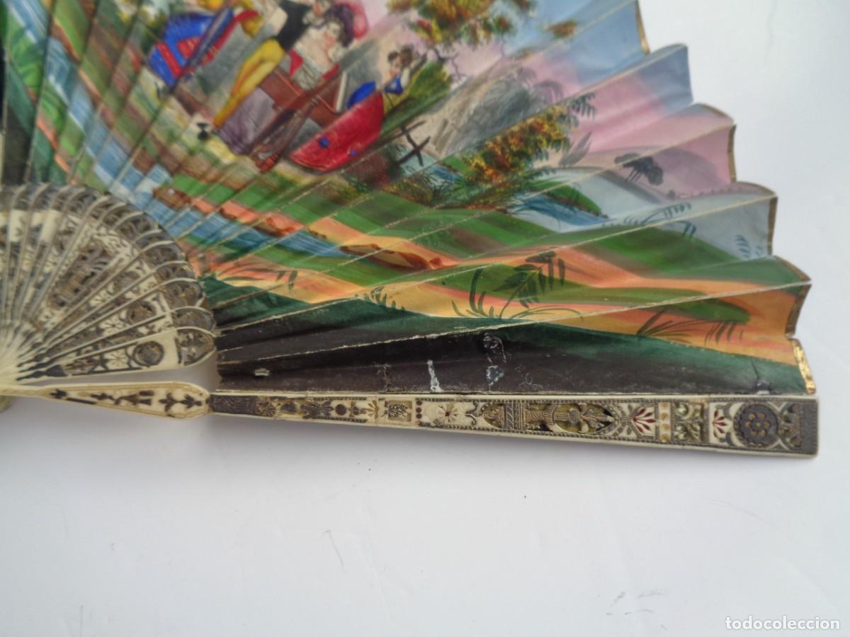 Antig&uuml;edades: ANTIGUO ABANICO DE MARFIL - Foto 3