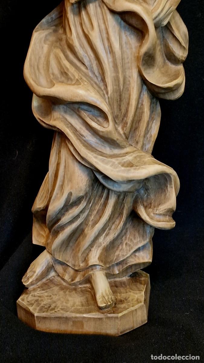 Antig&uuml;edades: VIRGEN CON NI&Ntilde;O TALLA MADERA MACIZA - Foto 4