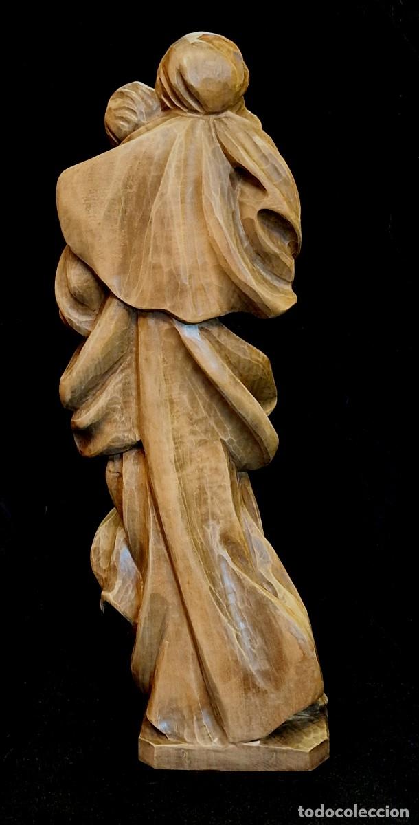 Antig&uuml;edades: VIRGEN CON NI&Ntilde;O TALLA MADERA MACIZA - Foto 7
