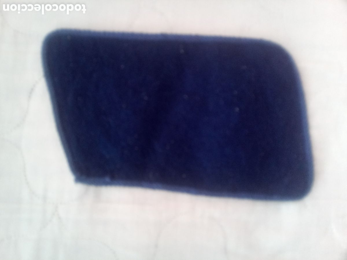 Antig&uuml;edades: TAPETE FIELTRO AZUL - BASE PLANCHA - Foto 2