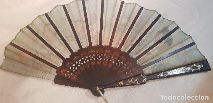 Antig&uuml;edades: ABANICO FALLERO 1993 23 CM LARGO - Foto 3