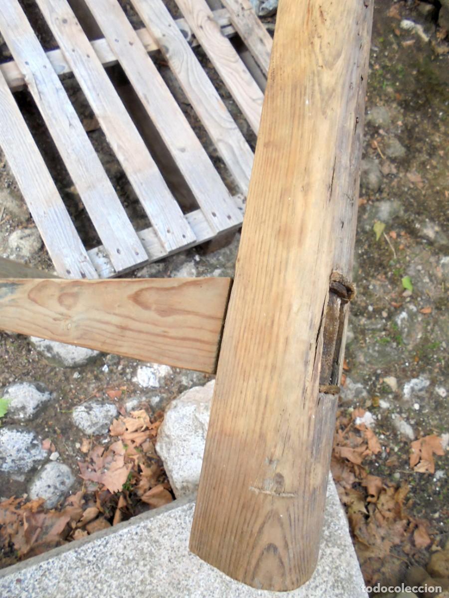 Antig&uuml;edades: CABALLETES BURRAS PATAS DE MADERA MACIZA - Foto 5