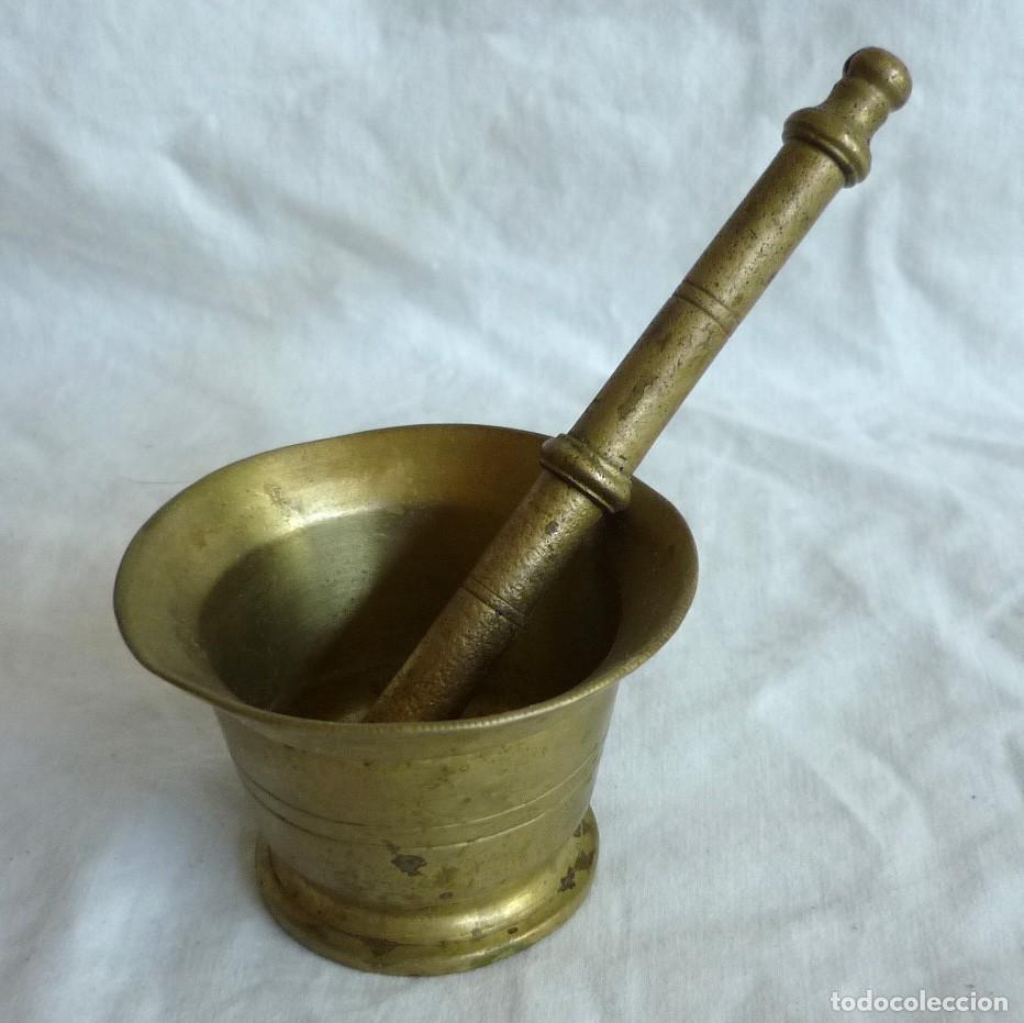 Antig&uuml;edades: Almirez de bronce peque&ntilde;o - Foto 1