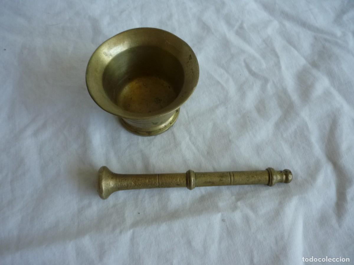 Antig&uuml;edades: Almirez de bronce peque&ntilde;o - Foto 2