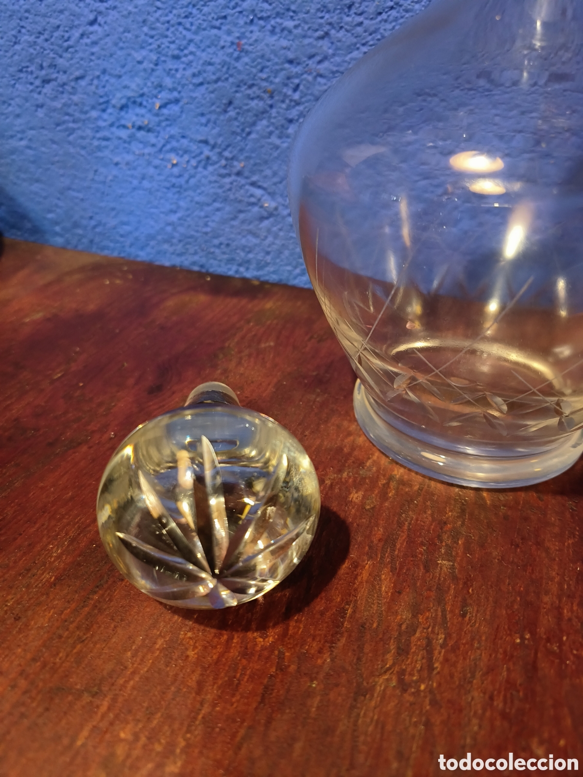 Antig&uuml;edades: Licorera cristal tallado - Foto 4