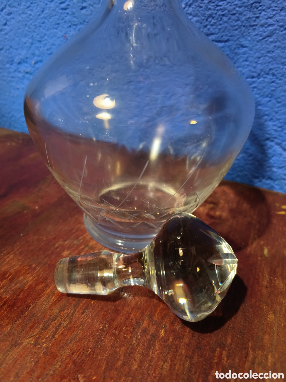 Antig&uuml;edades: Licorera cristal tallado - Foto 5