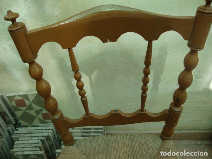 Antig&uuml;edades: silla asiento de enea - Foto 3