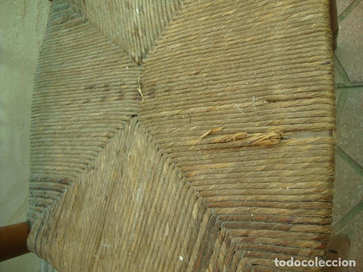 Antig&uuml;edades: silla asiento de enea - Foto 5