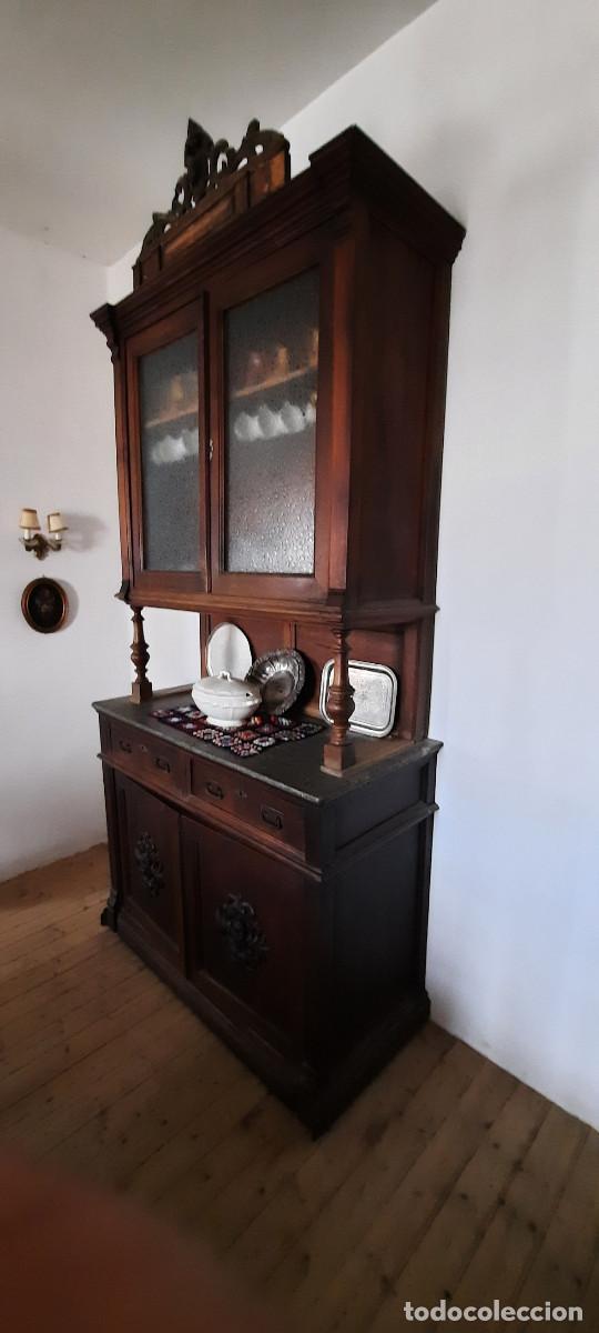 Antig&uuml;edades: Alacena antigua de madera - Foto 3