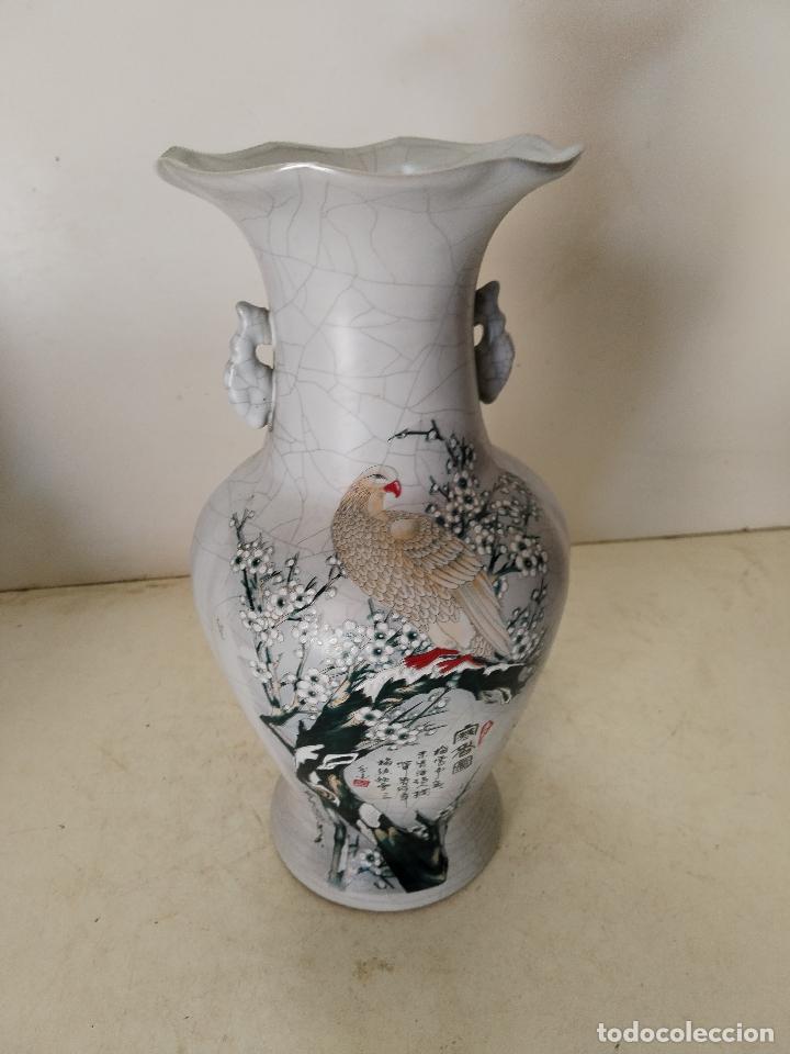 Antig&uuml;edades: jarron chino con pajaro - Foto 7