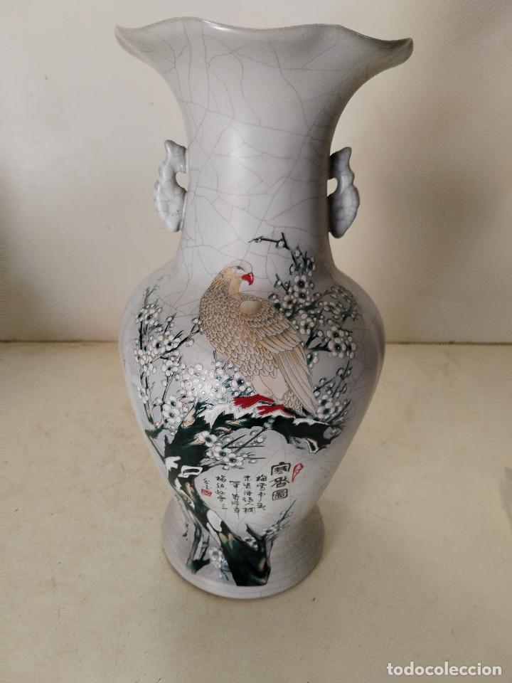 Antig&uuml;edades: jarron chino con pajaro - Foto 1