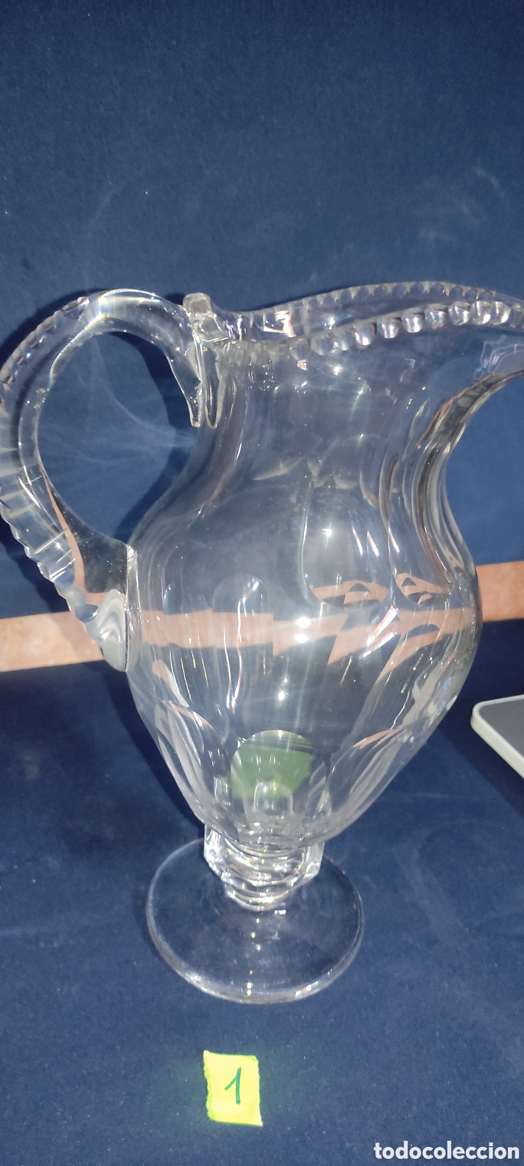 antigua jarra de agua cristal tallado años 40 s - Buy Crystal and