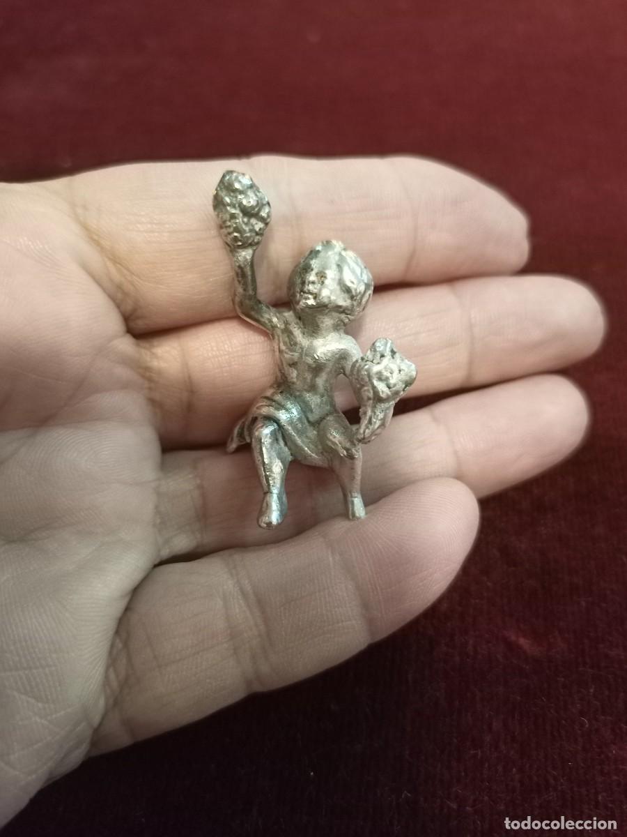 Antig&uuml;edades: Miniatura querub&iacute;n en plata. REF-8925 - Foto 1
