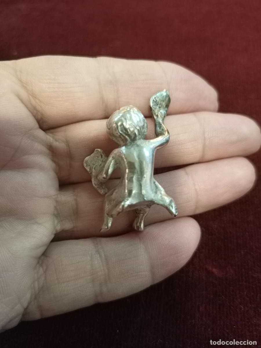 Antig&uuml;edades: Miniatura querub&iacute;n en plata. REF-8925 - Foto 2