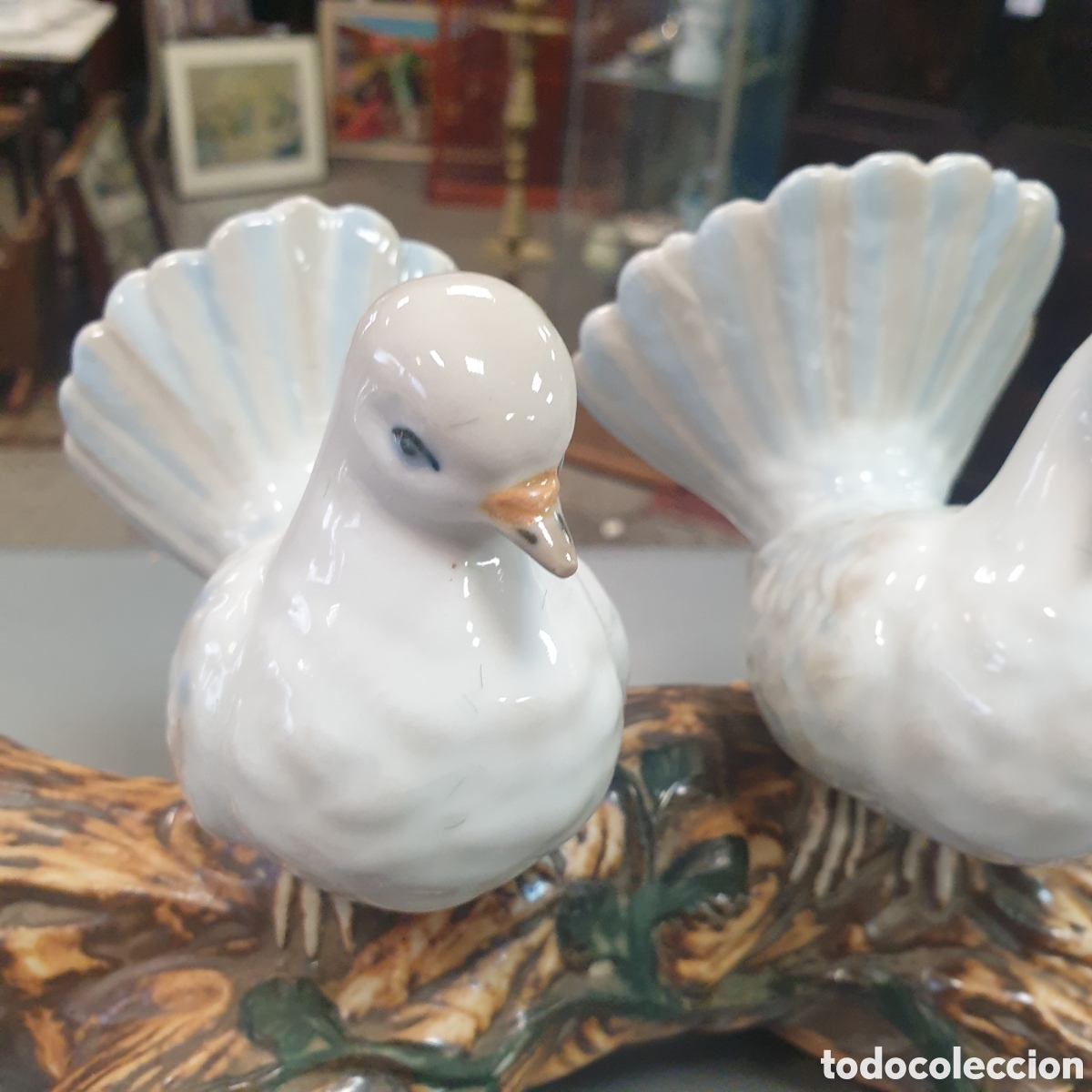Antig&uuml;edades: Palomas en porcelana - Foto 2