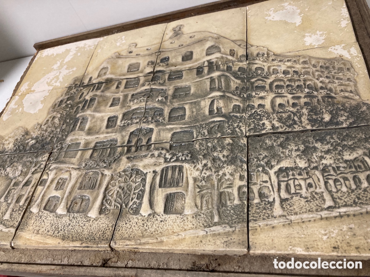Antig&uuml;edades: Cuadro Cer&aacute;mica Gaudi La Pedrera - Foto 3