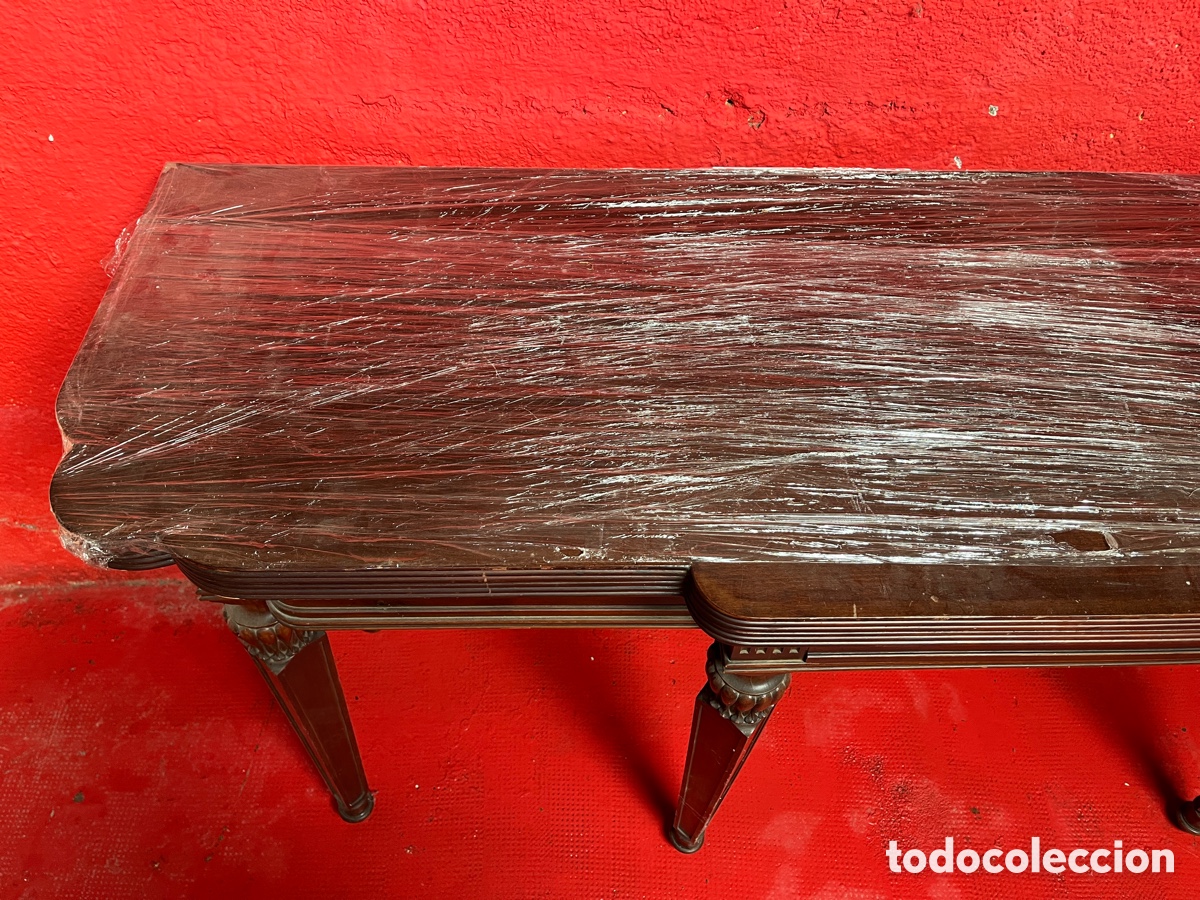 Antig&uuml;edades: G Gran mesa de libro en caoba. - Foto 14