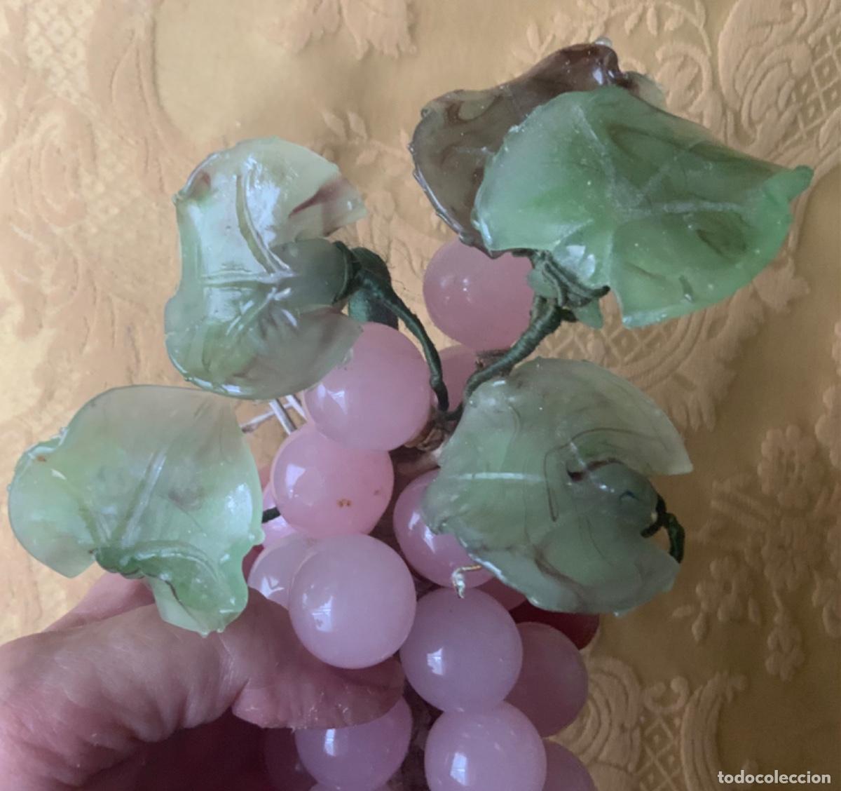 Antig&uuml;edades: RACIMO UVAS DE CUARZO ROSA Y CRISTAL - Foto 2