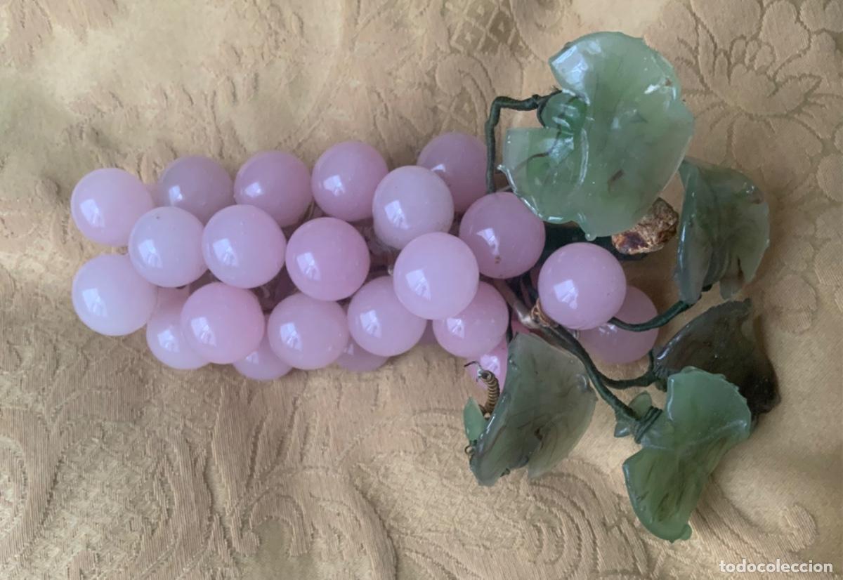 Antig&uuml;edades: RACIMO UVAS DE CUARZO ROSA Y CRISTAL - Foto 3