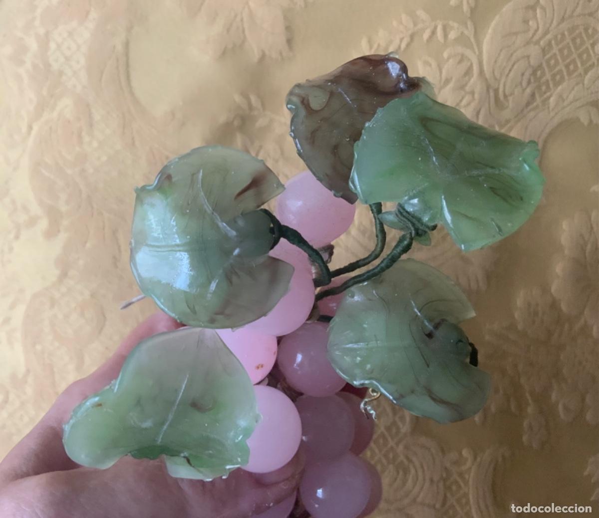 Antig&uuml;edades: RACIMO UVAS DE CUARZO ROSA Y CRISTAL - Foto 4