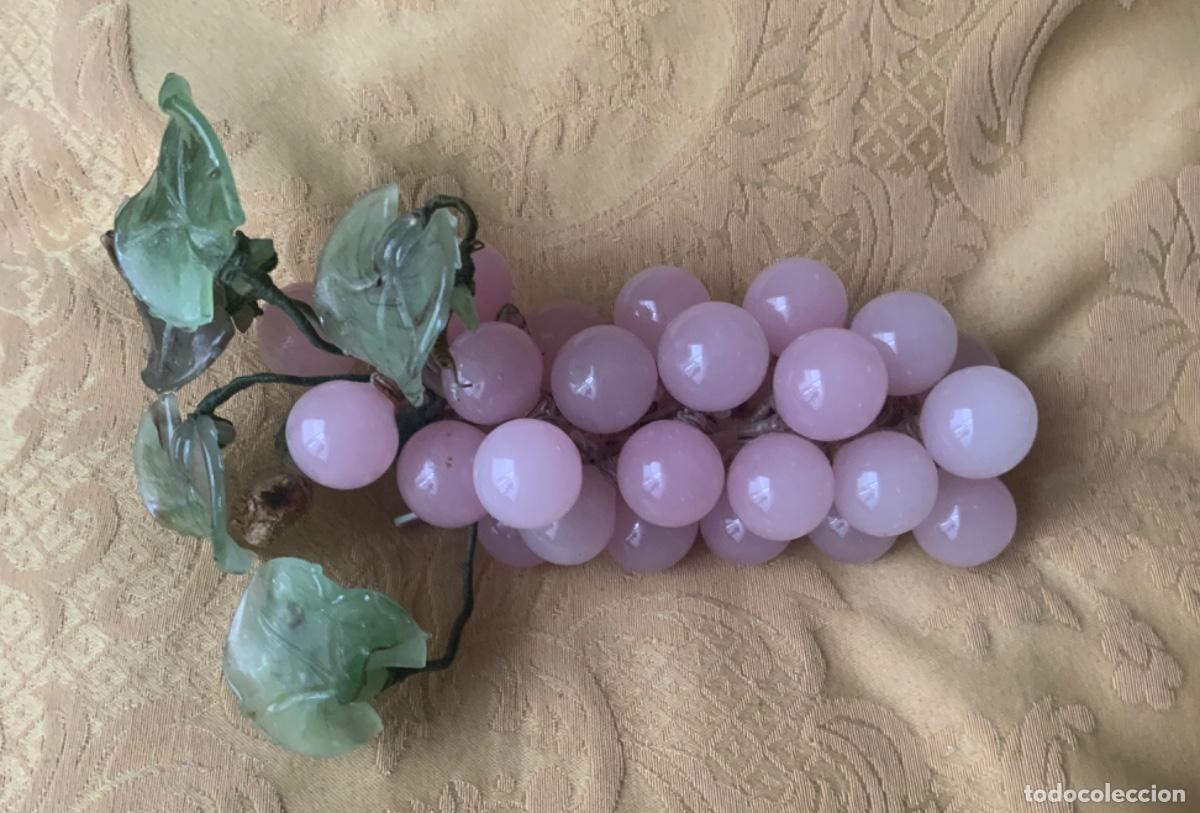 Antig&uuml;edades: RACIMO UVAS DE CUARZO ROSA Y CRISTAL - Foto 8