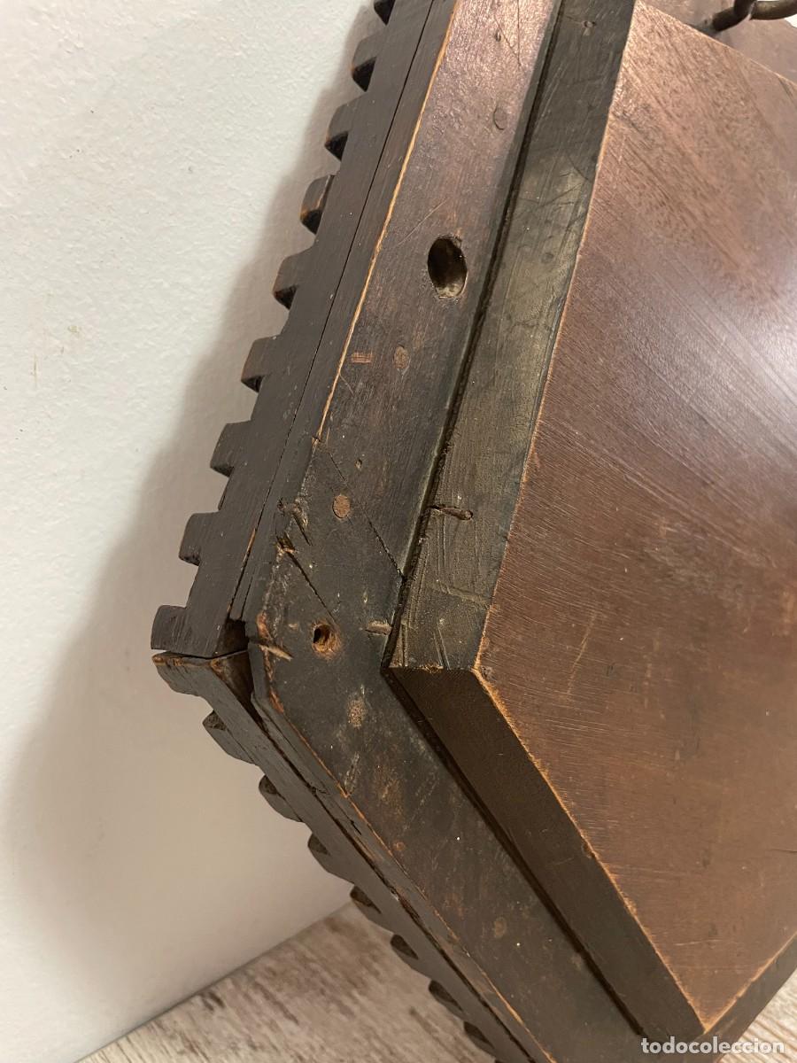 Antig&uuml;edades: ESPEJO MADERA HEXAGONAL - Foto 11