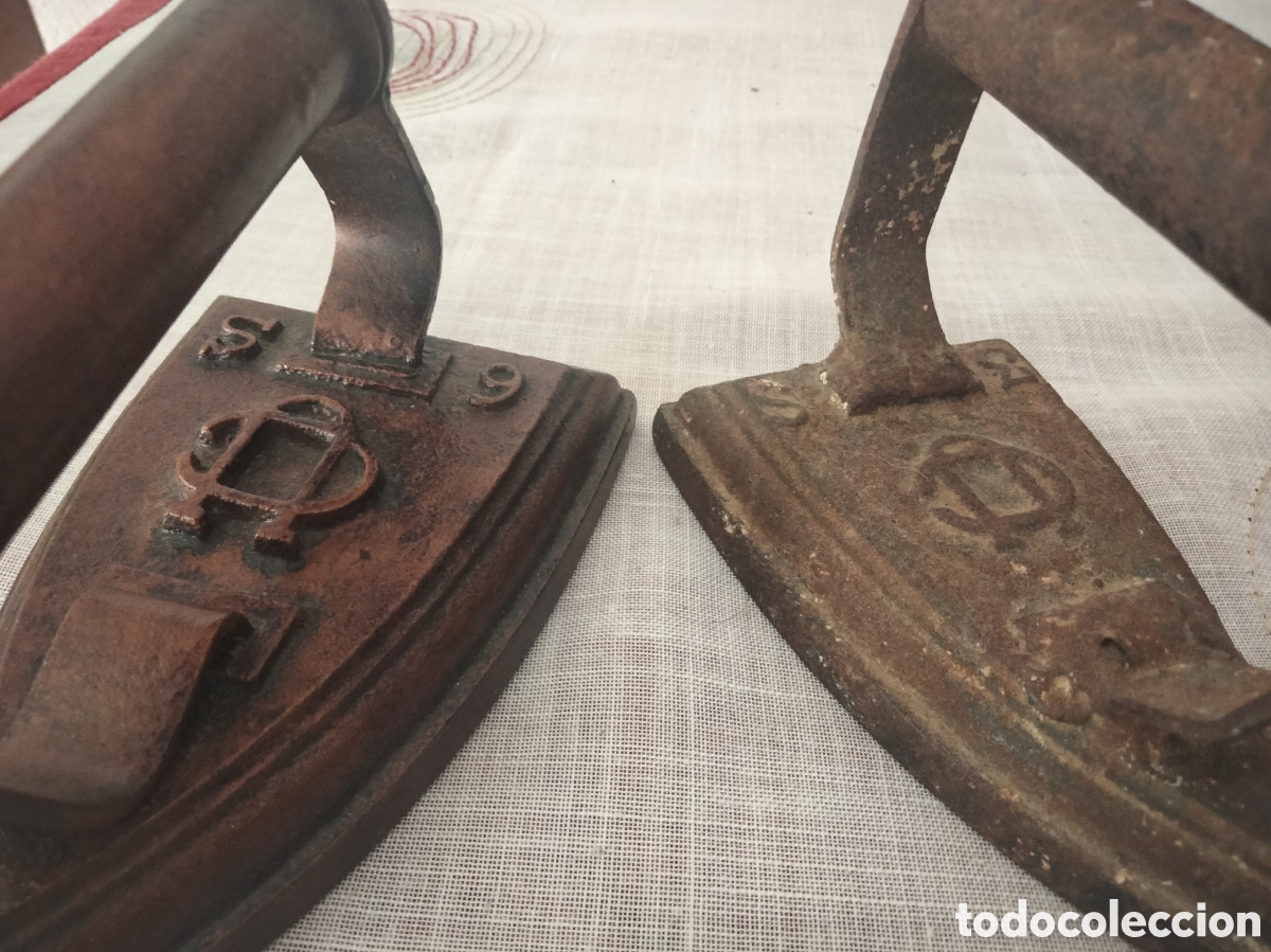 Antig&uuml;edades: Planchas antiguas hierro macizo - Foto 6