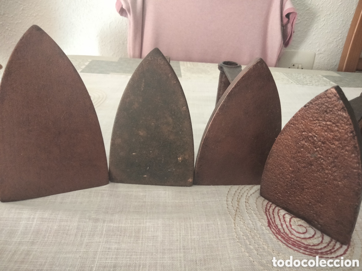 Antig&uuml;edades: Planchas antiguas hierro macizo - Foto 7