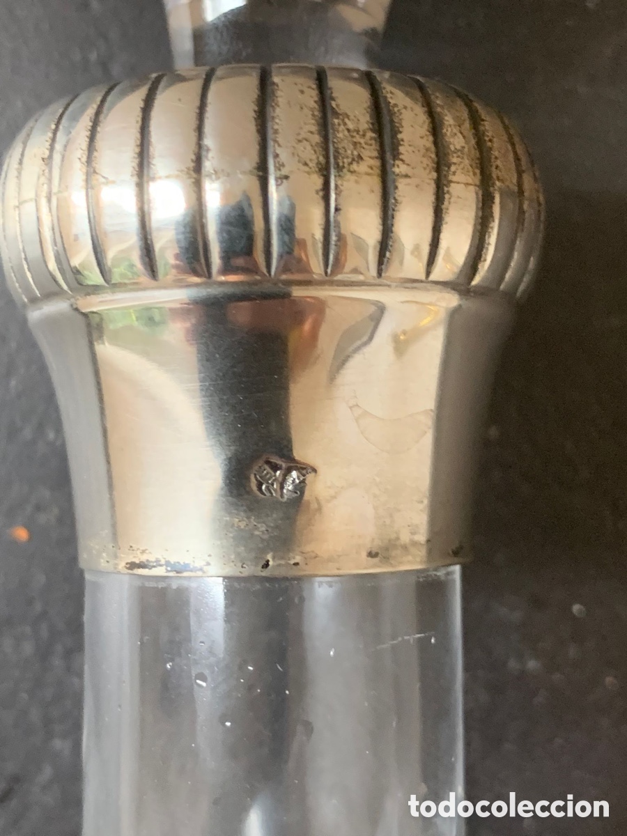 Antig&uuml;edades: Botella de cristal tallado - Foto 4