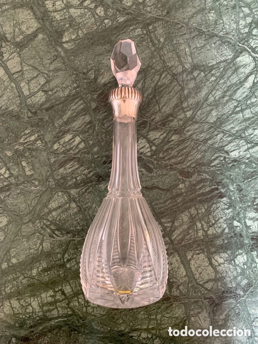 Antig&uuml;edades: Botella de cristal tallado - Foto 1