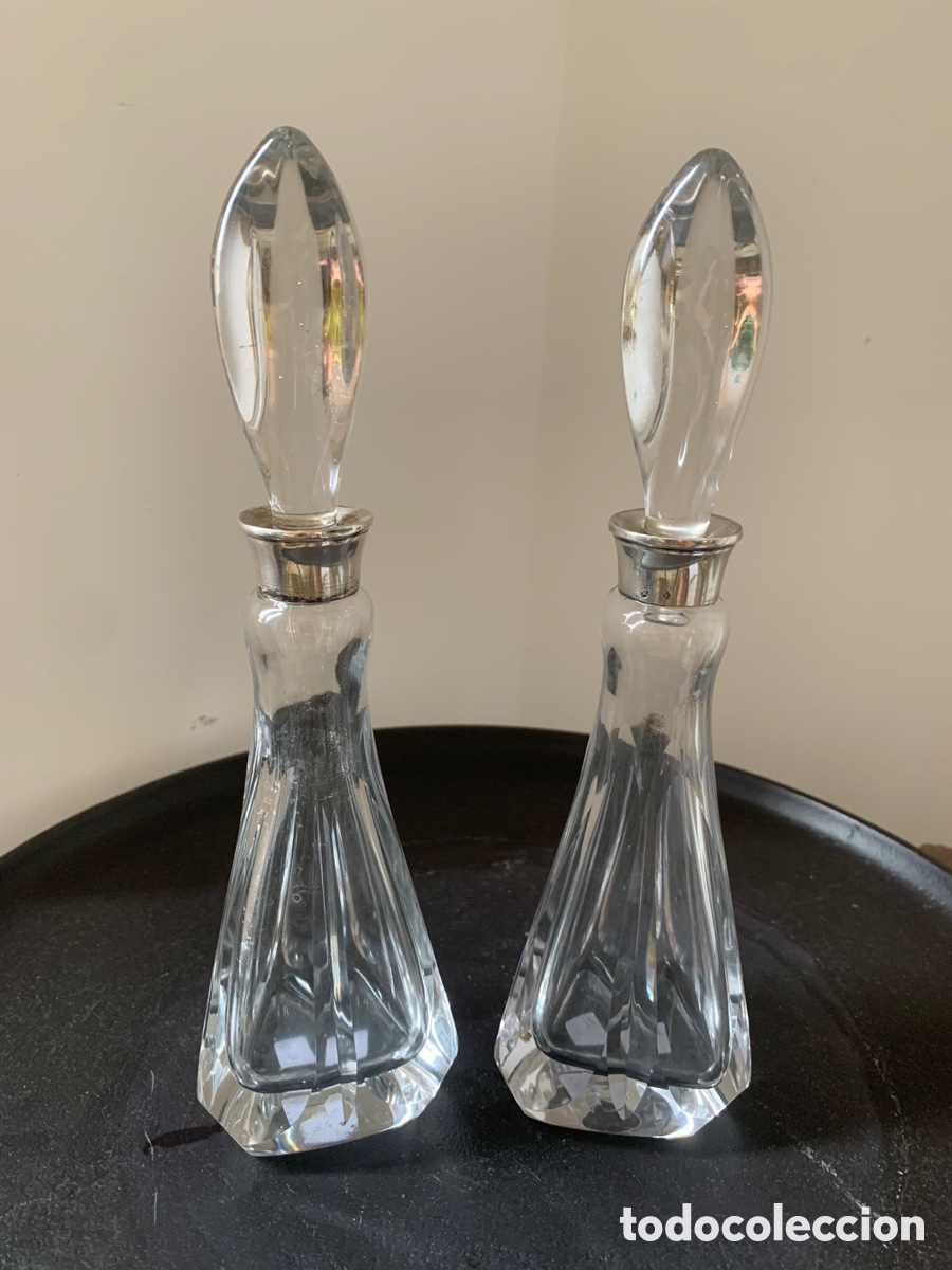 Antig&uuml;edades: Pareja botellas perfumero - Foto 1